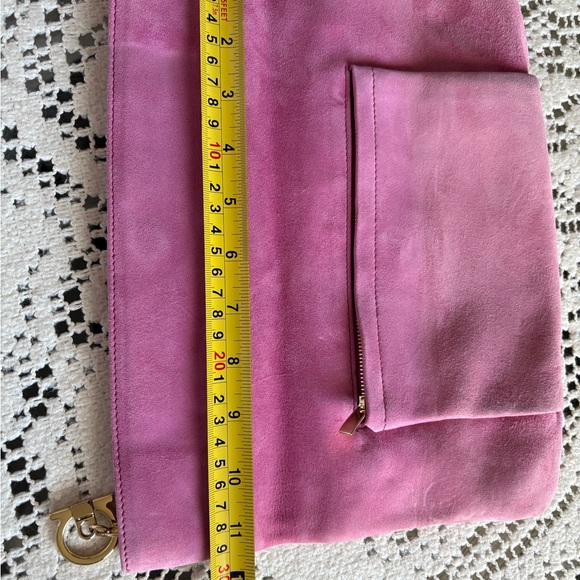 Salvatore Ferragamo “Masa” Suede Clutch - Picture 14 of 16